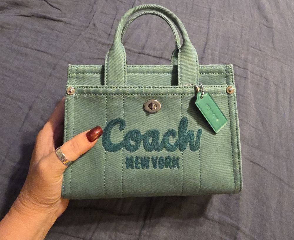 Coach Teal Women's Tote Bag